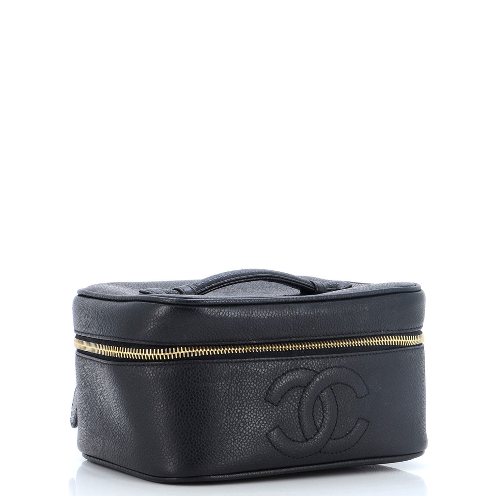 Vintage Timeless Cosmetic Case Caviar Medium