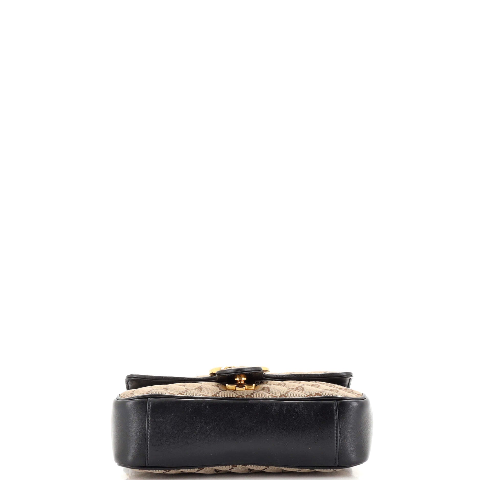 GG Marmont Flap Bag Diagonal Quilted GG Canvas Mini