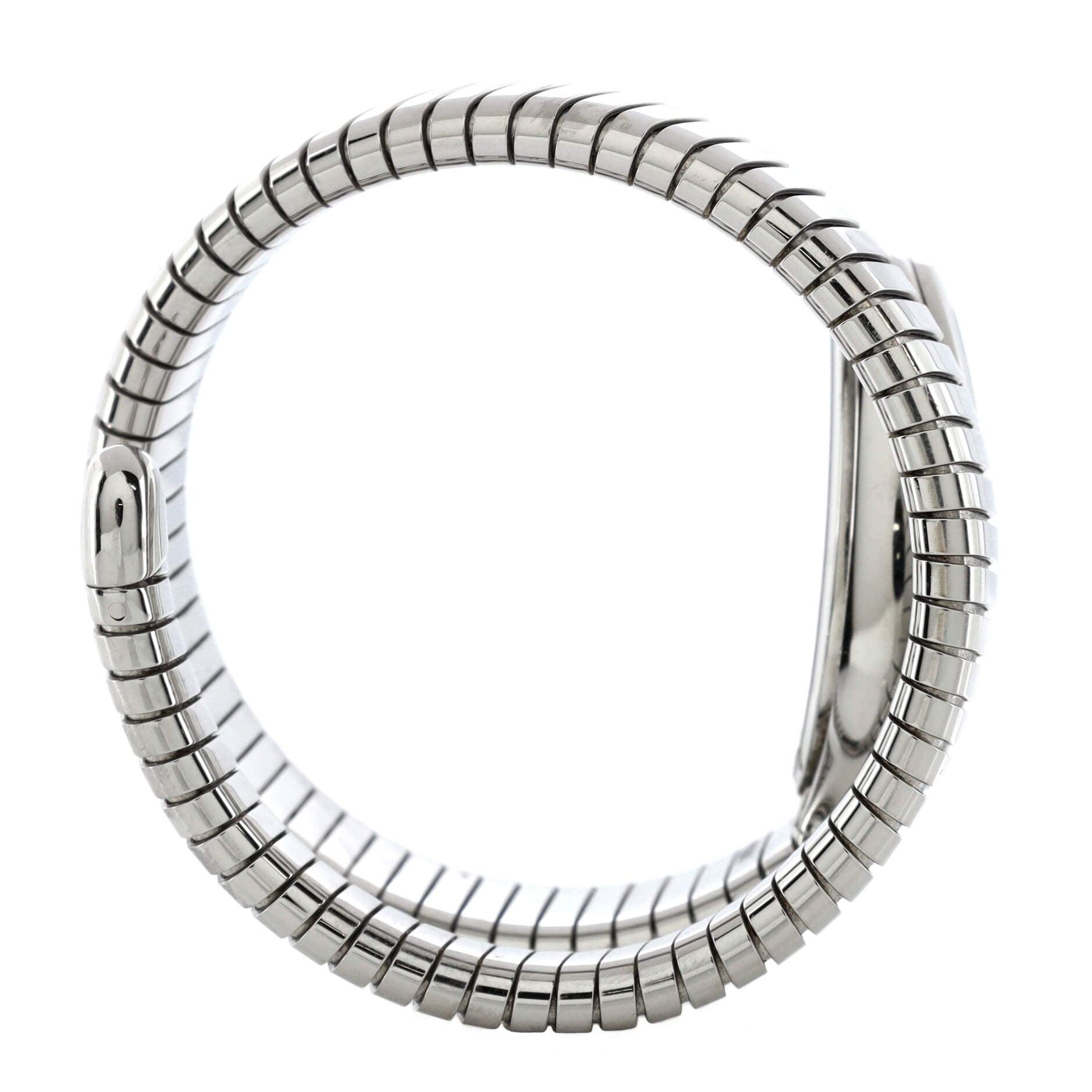 Serpenti Tubogas Single Spiral Quartz Watch Stainless Steel 23
