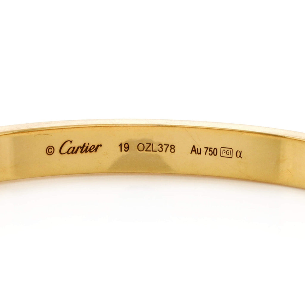 Love Bracelet 18K Yellow Gold with Pave Diamonds