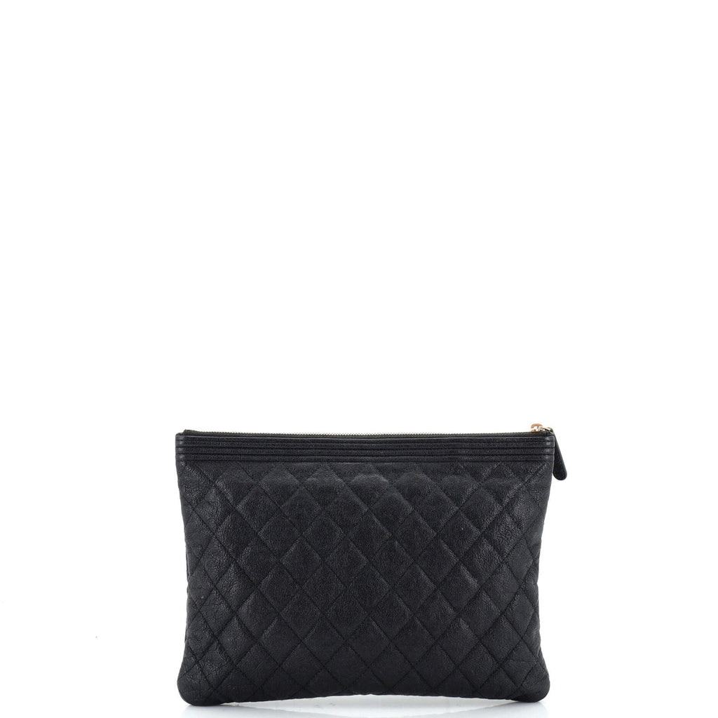 Boy O Case Clutch Quilted Caviar Medium