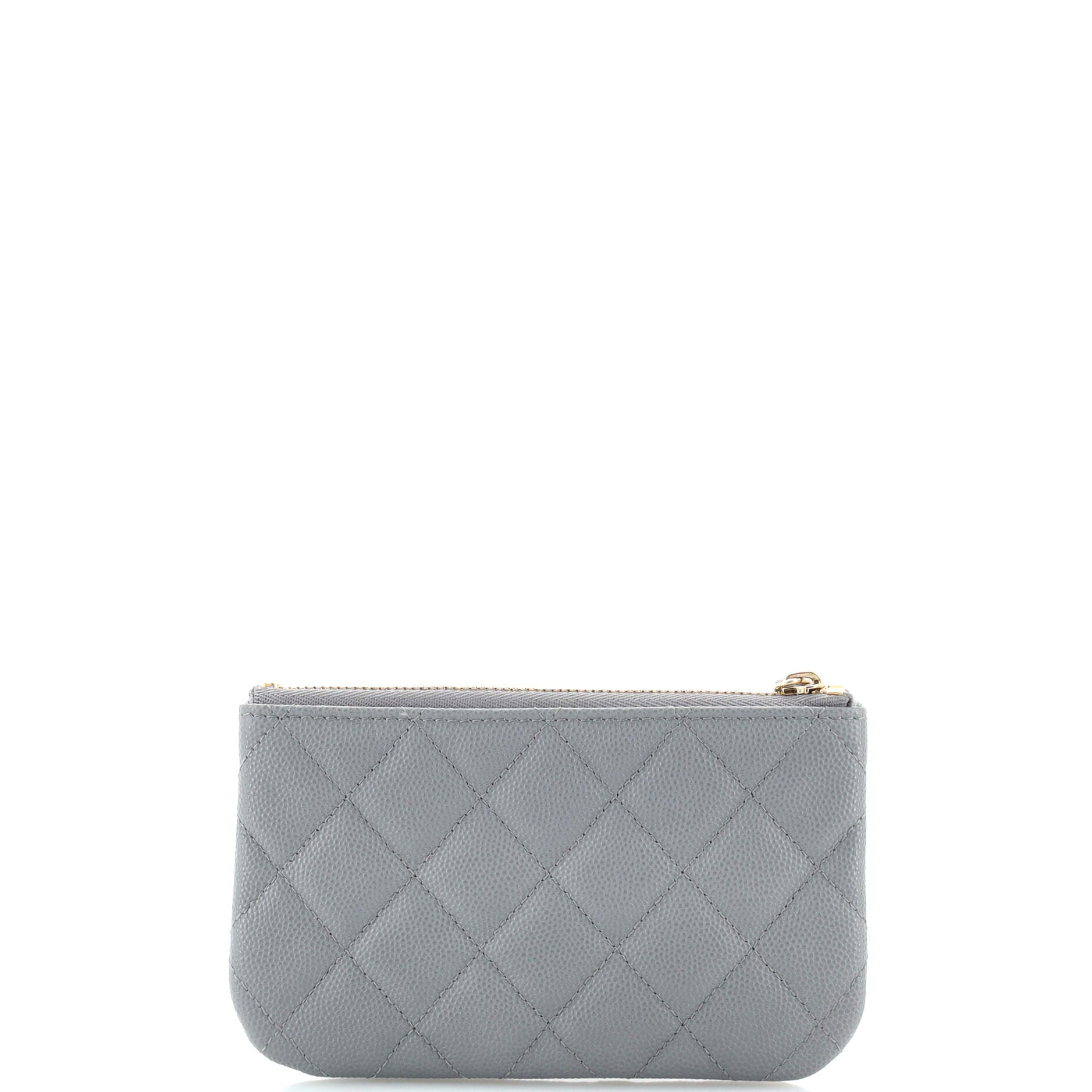 Classic O Case Pouch Quilted Caviar Mini