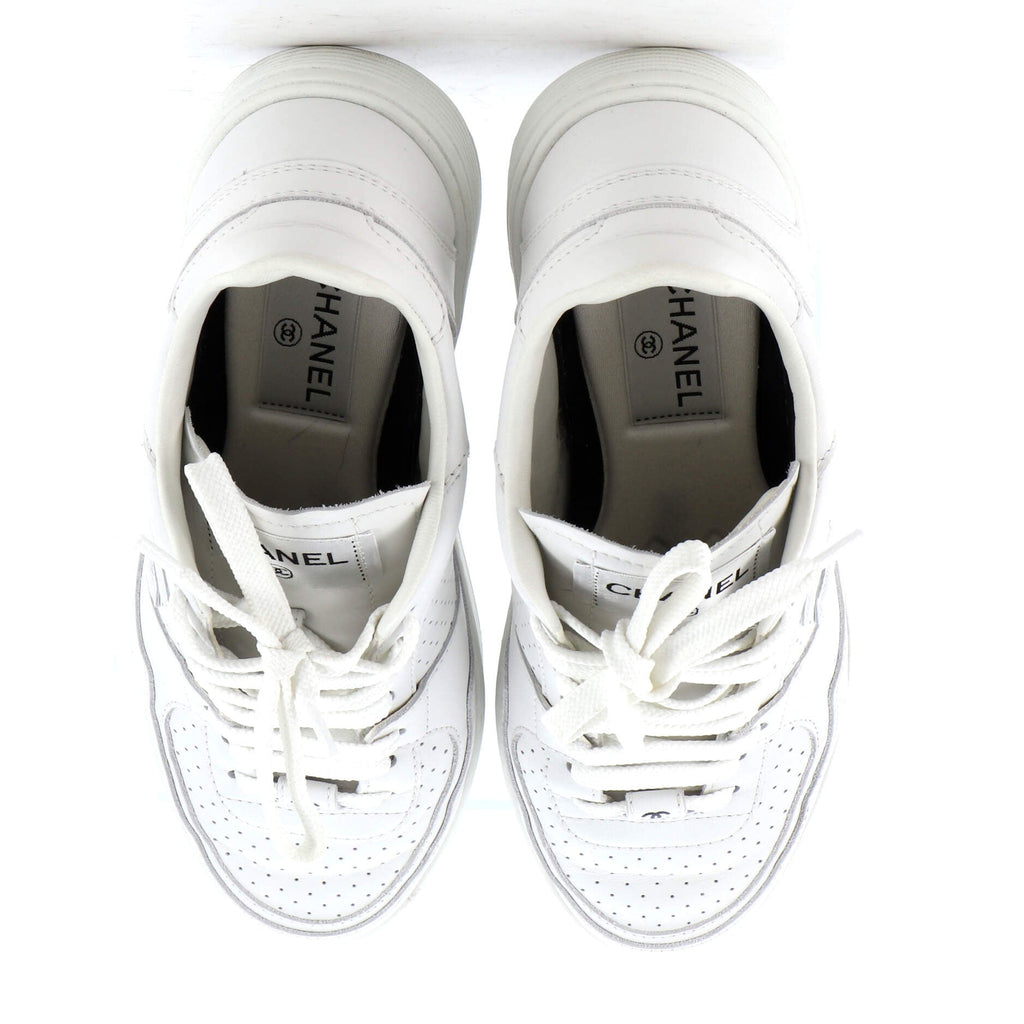 Women's CC Low-Top Sneakers Perforated Leather