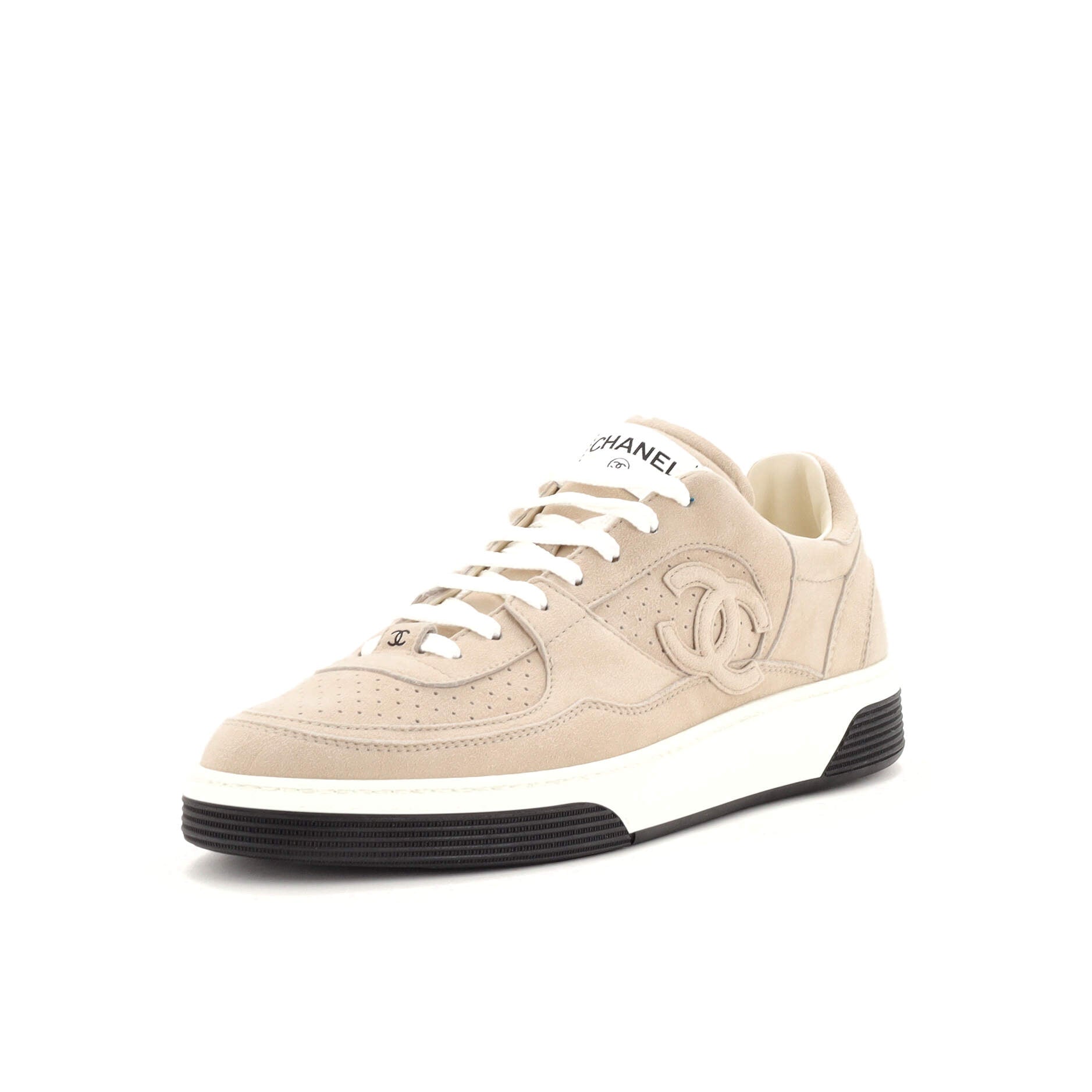 Women's CC Low-Top Sneakers Perforated Suede