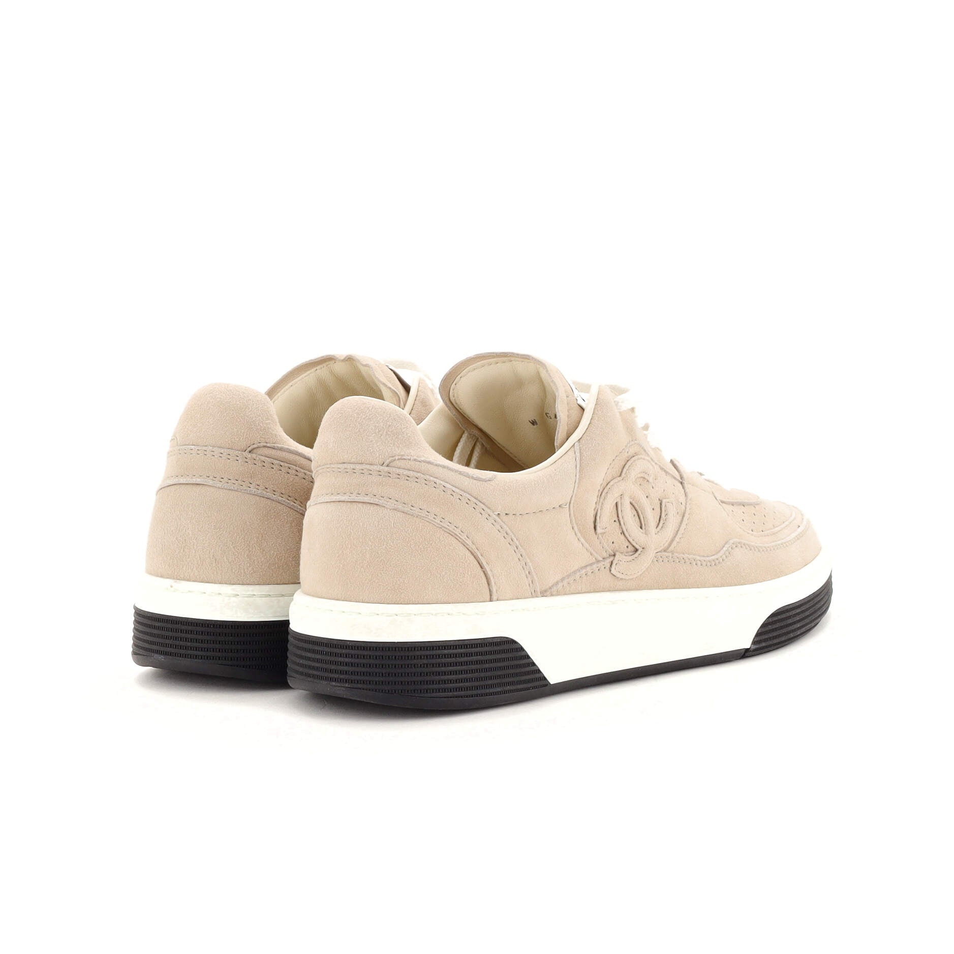 Women's CC Low-Top Sneakers Perforated Suede