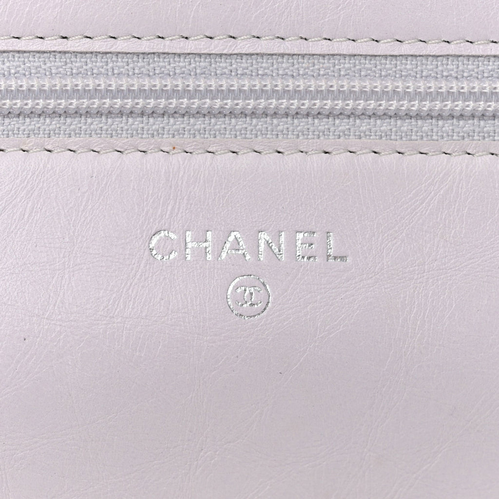 Aged Calfskin Quilted Reissue Wallet On Chain WOC White