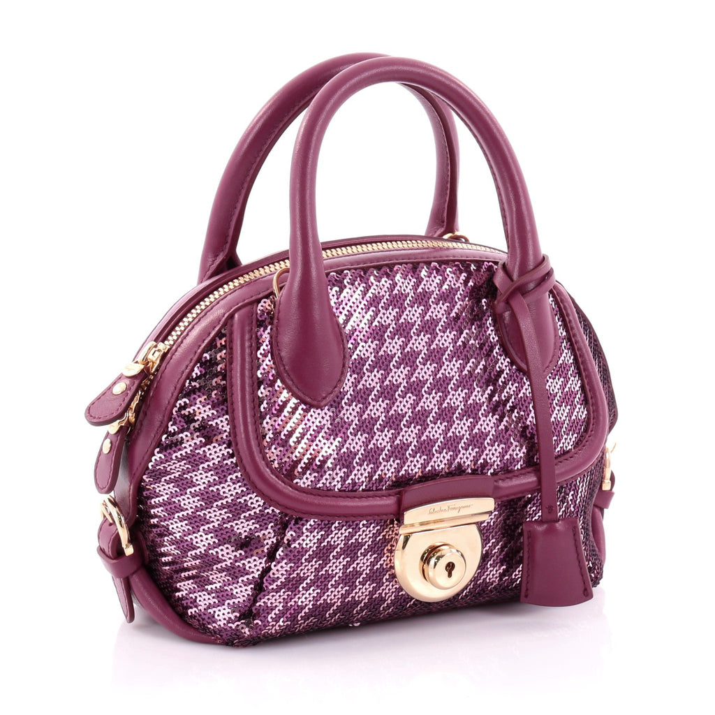 Fiamma Convertible Satchel Sequins Mini