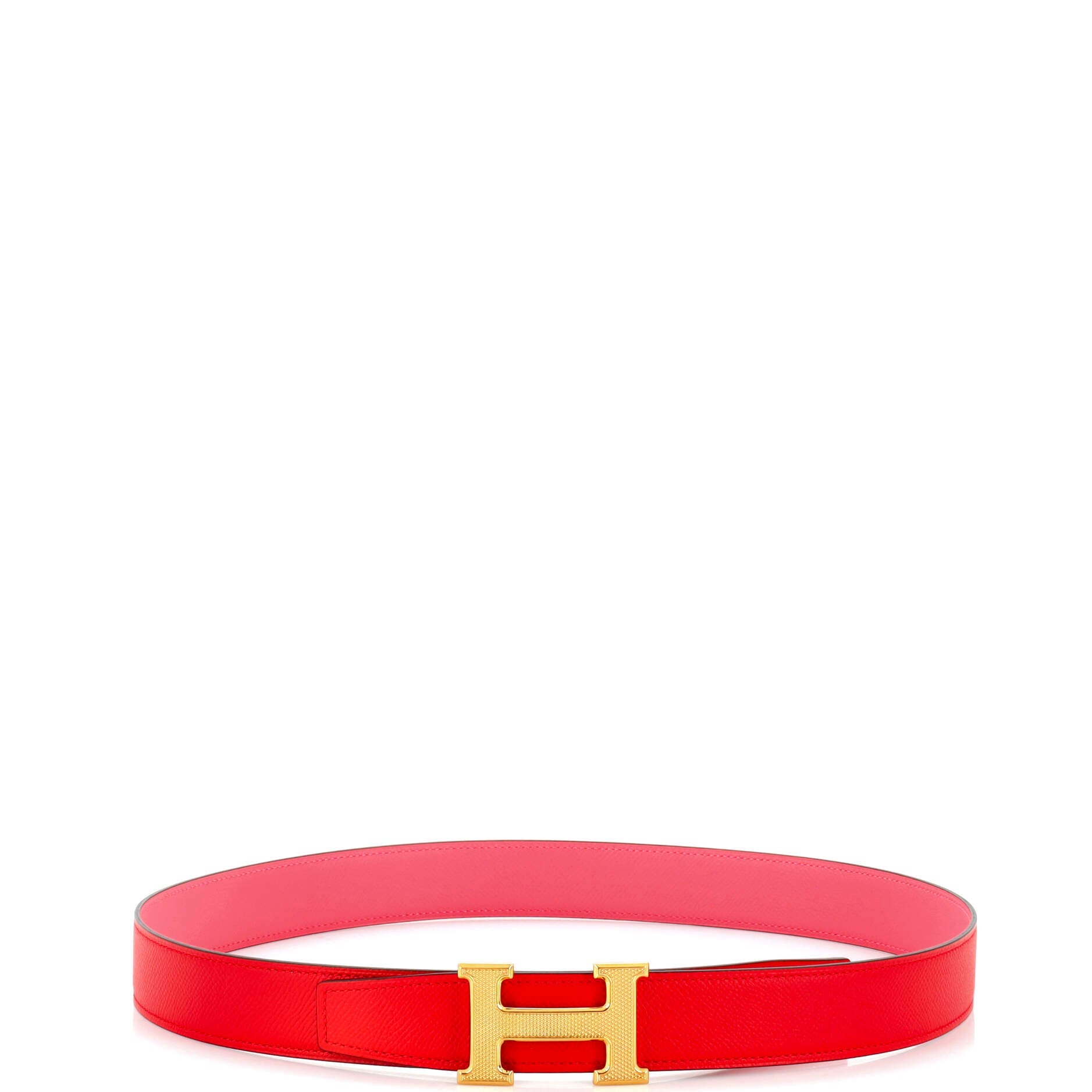 Constance Reversible Belt Leather with Guilloche Hardware Medium 90