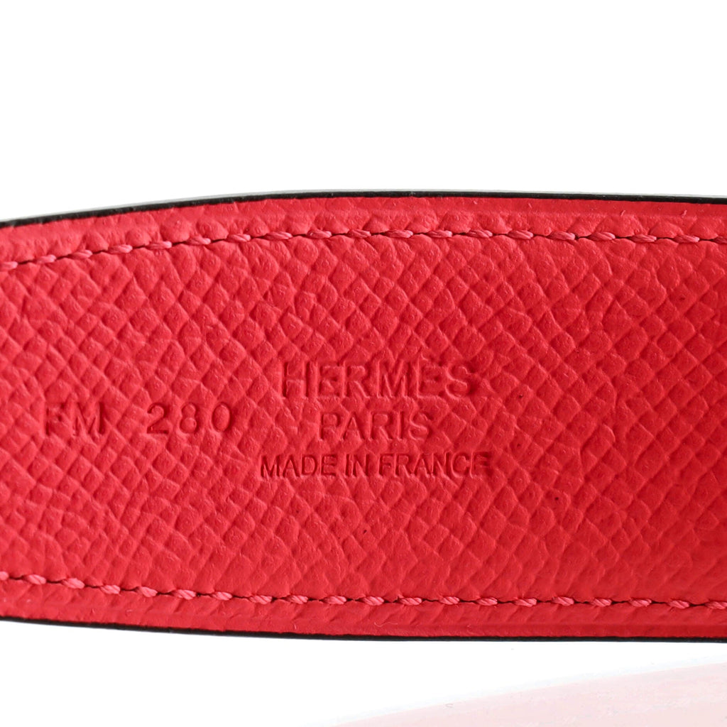 Constance Reversible Belt Leather with Guilloche Hardware Medium 90