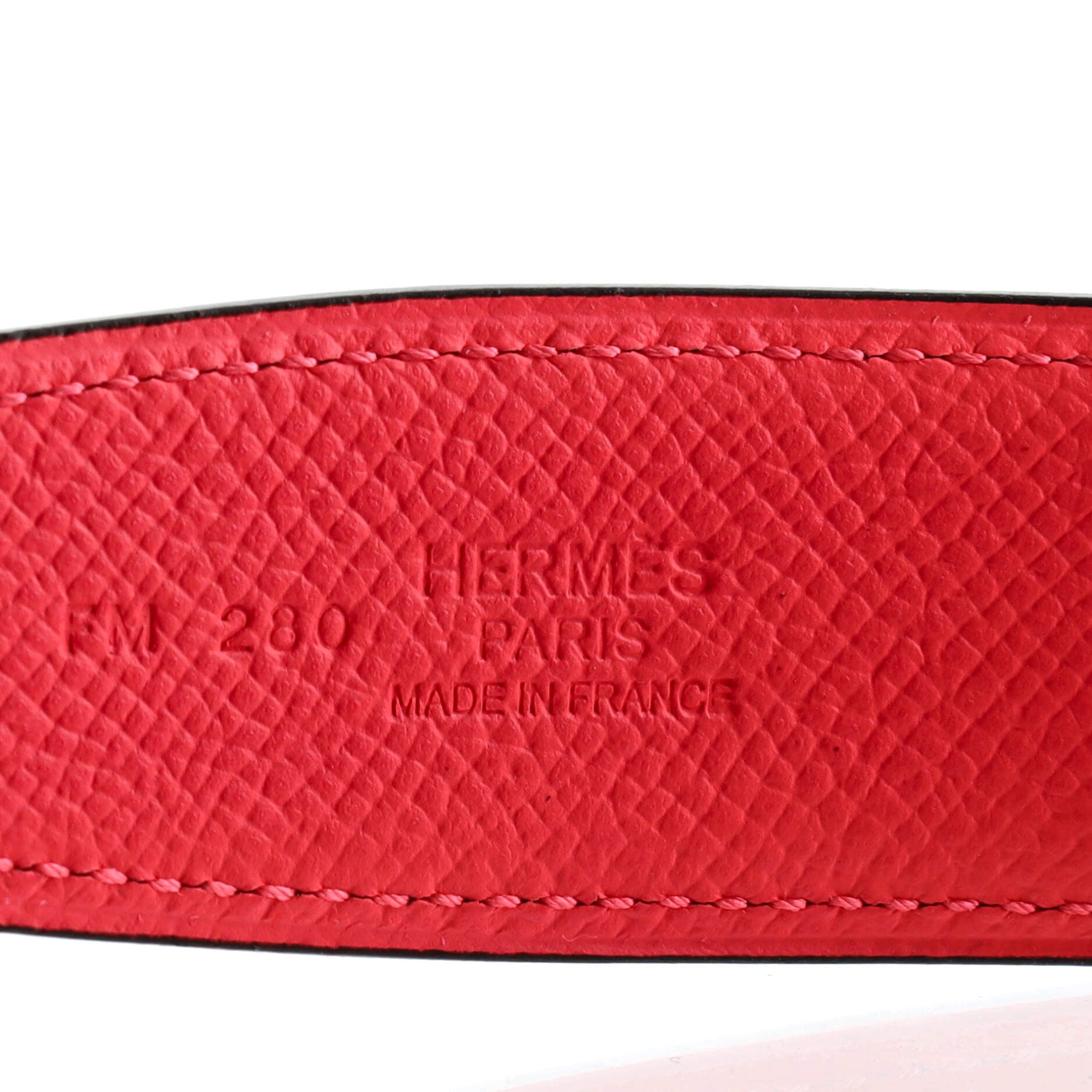 Constance Reversible Belt Leather with Guilloche Hardware Medium 90