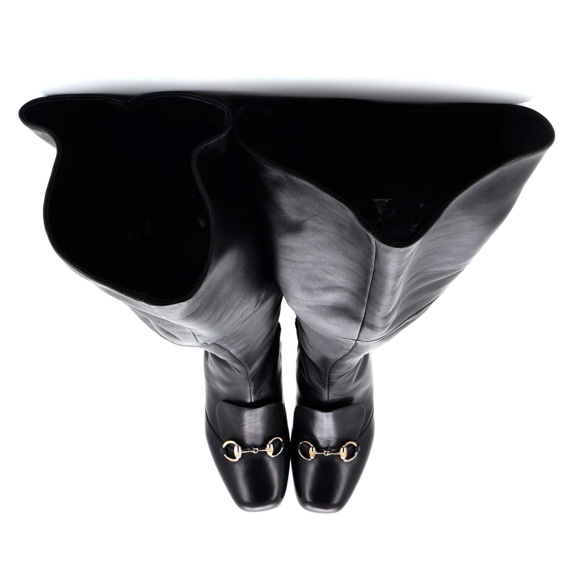 Women's Lillian Horsebit Knee High Heeled Boots Leather