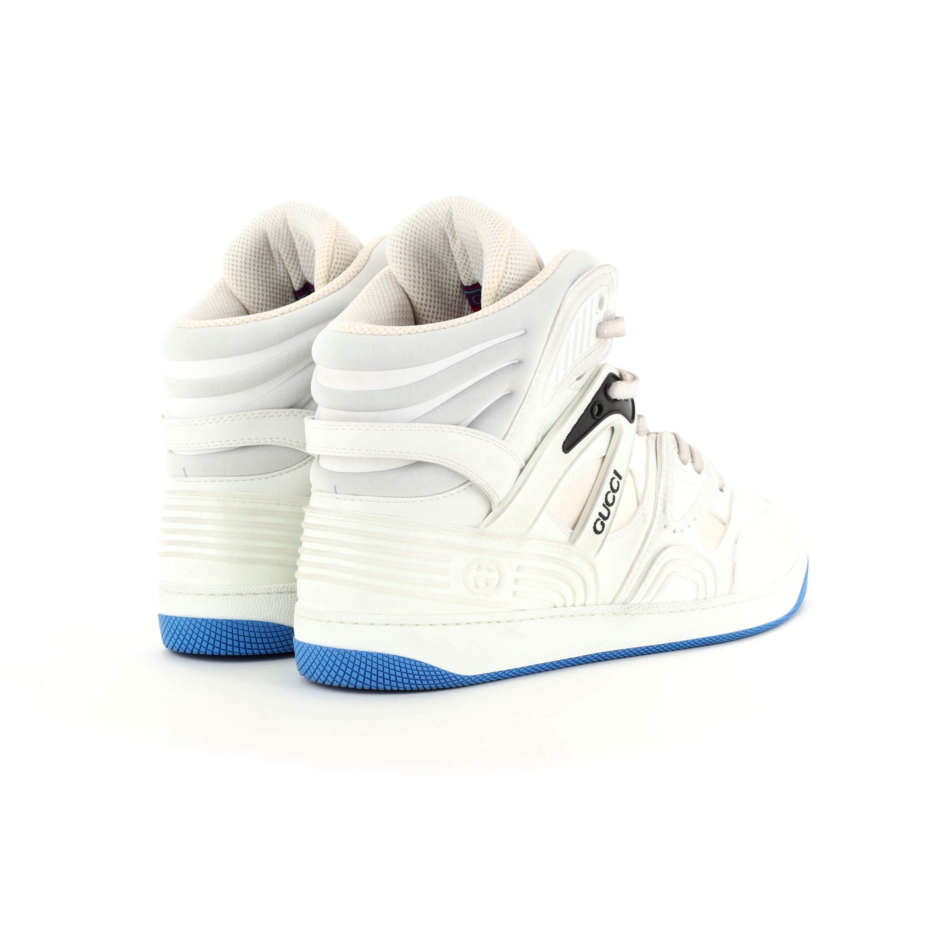 Men's Gucci Basket High-Top Sneakers Demetra with Fabric