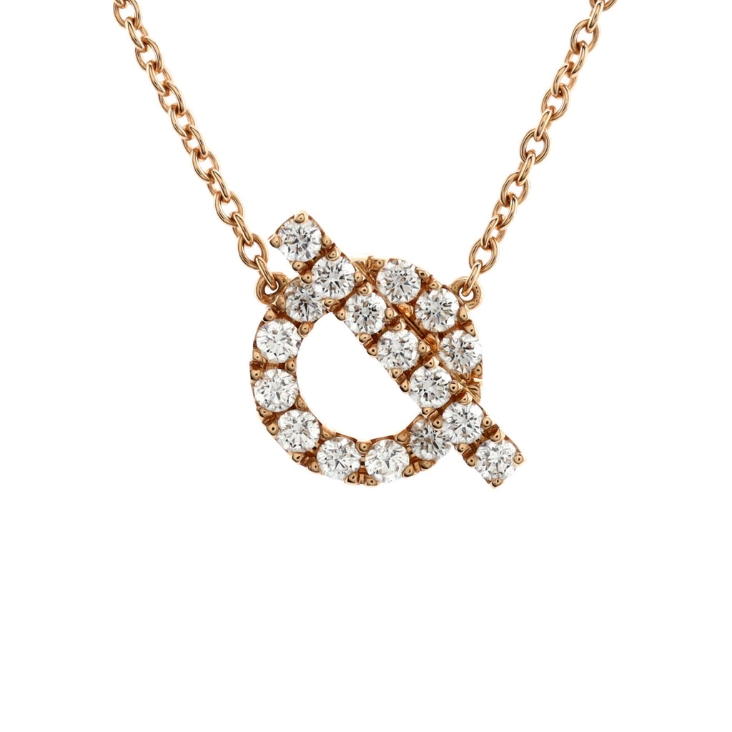 Finesse Pendant Necklace 18K Rose Gold and Diamonds