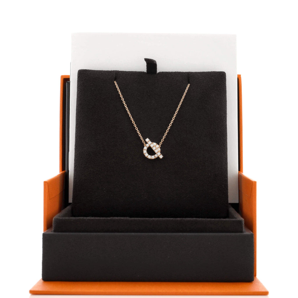 Finesse Pendant Necklace 18K Rose Gold and Diamonds