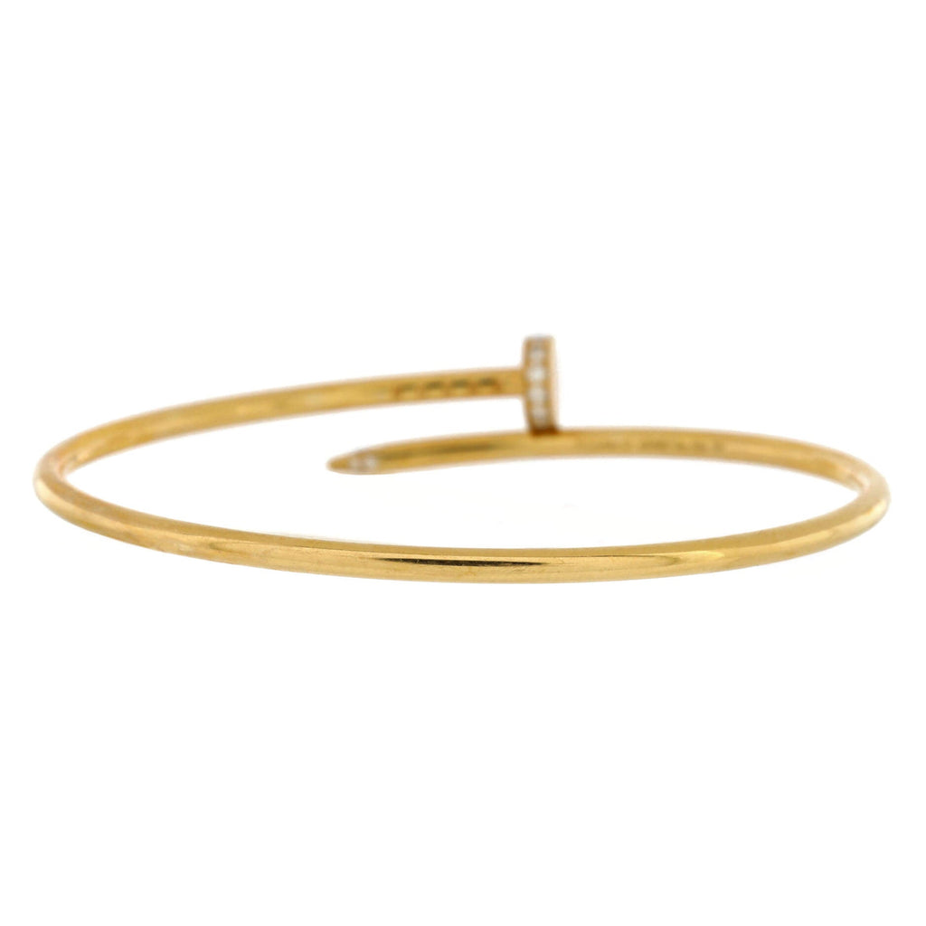 Juste un Clou Bracelet 18K Yellow Gold with Diamonds Small
