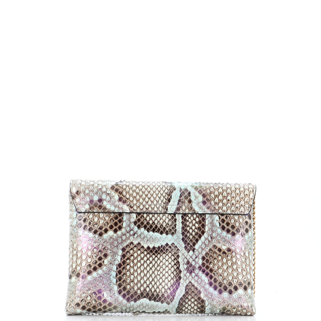 La Medusa Chain Clutch Python Mini