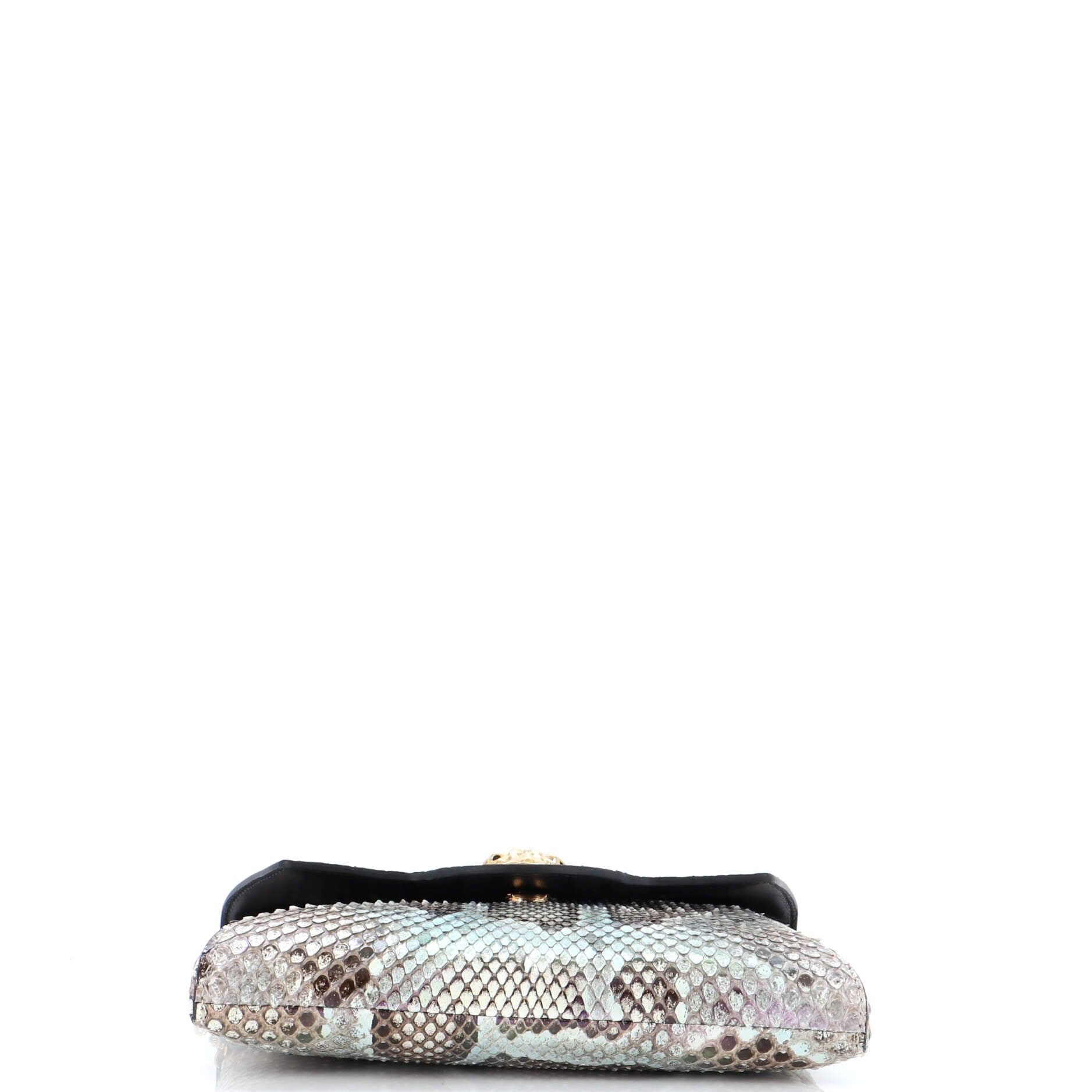 La Medusa Chain Clutch Python Mini
