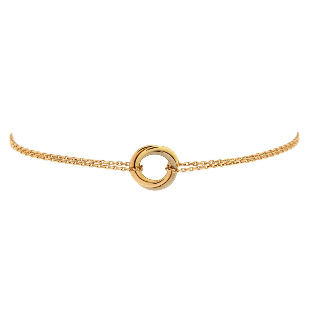 Trinity Chain Bracelet 18K Tricolor Gold