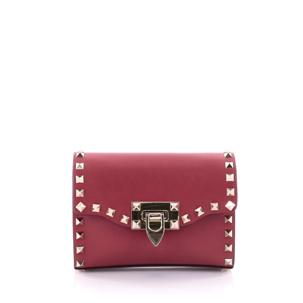 Rockstud Flip Lock Flap Bag Leather Mini