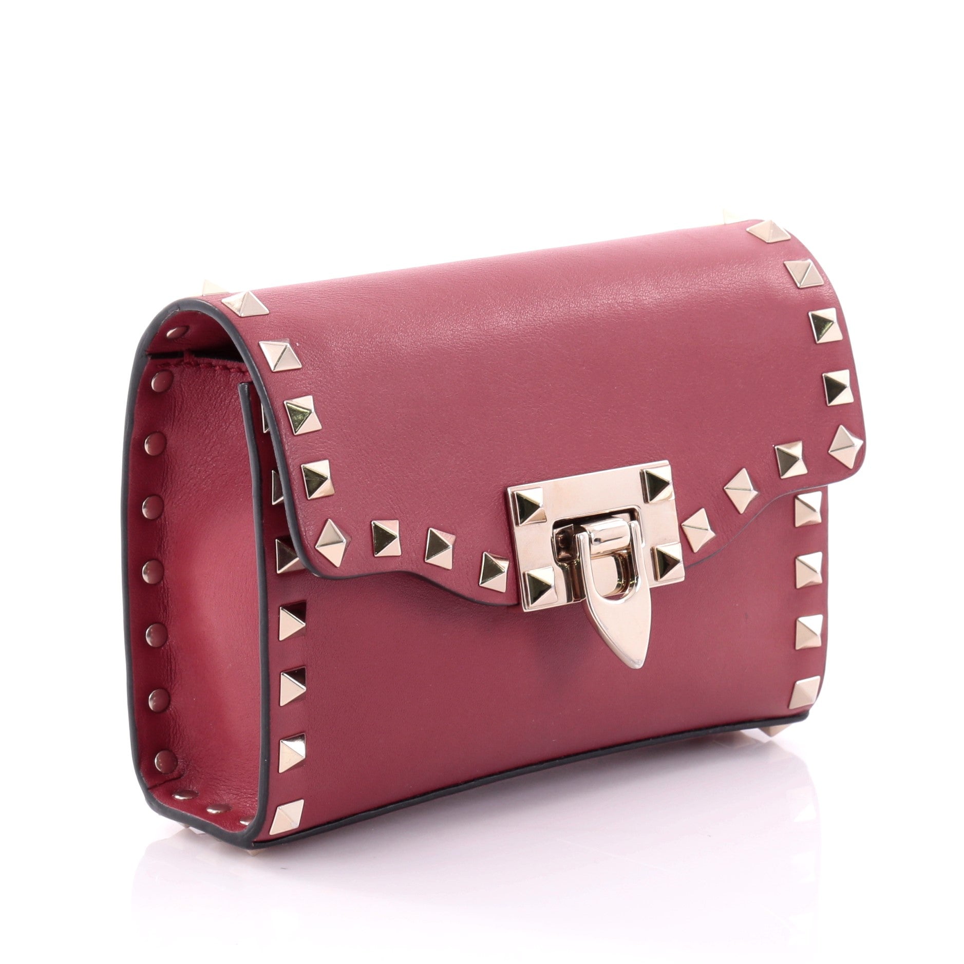 Rockstud Flip Lock Flap Bag Leather Mini
