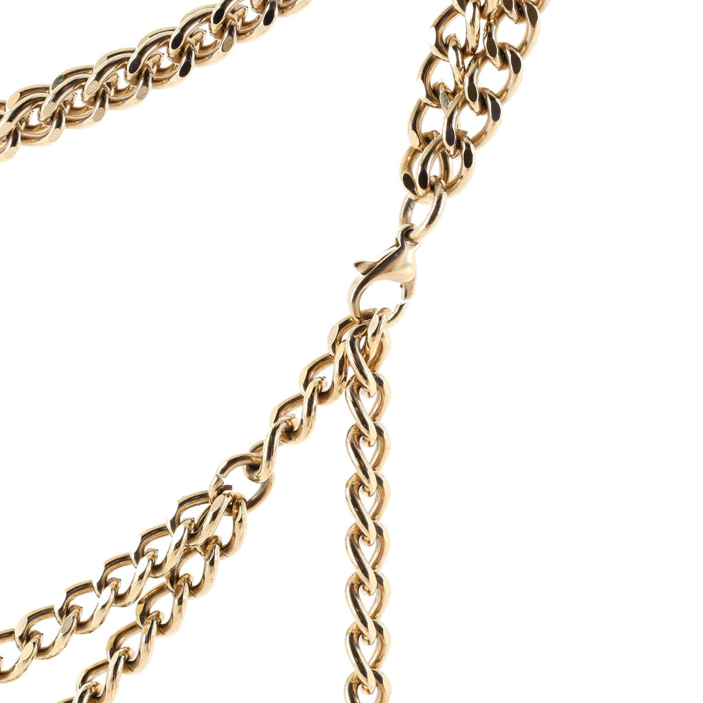 Coco Double Chain Belt Metal with Crystals 80