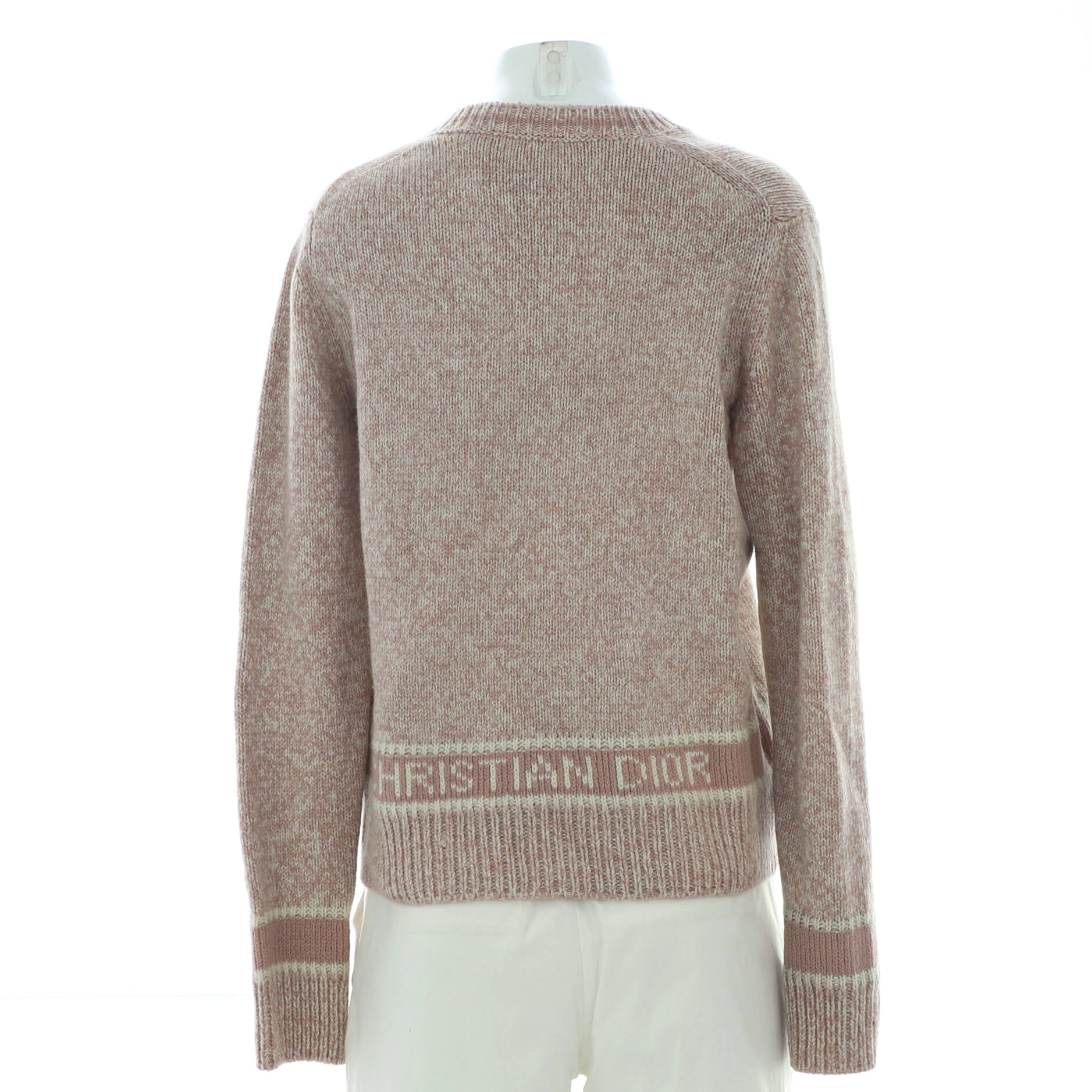 Women's Logo V-Neck Sweater Wool and Cashmere Blend
