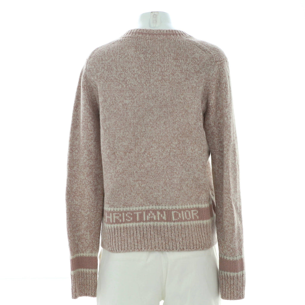 Women's Logo V-Neck Sweater Wool and Cashmere Blend