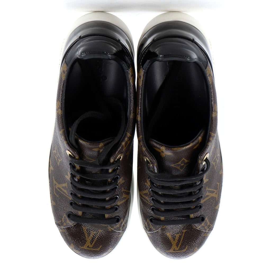 Women's FrontRow Sneakers Monogram Canvas with Patent