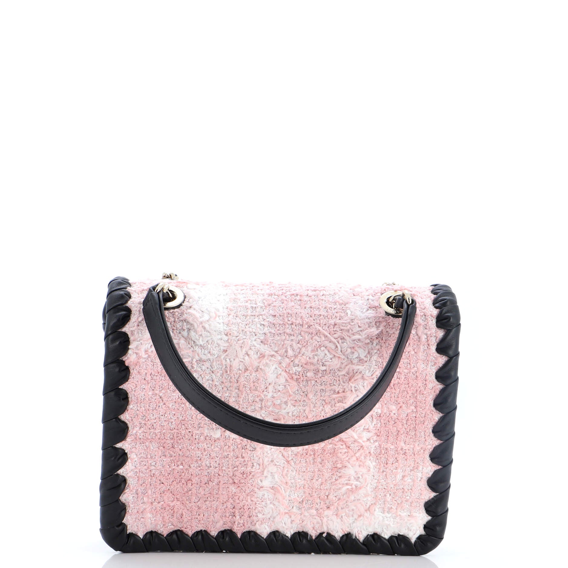 My Own Frame Flap Bag Quilted Tweed with Braided Calfskin Mini