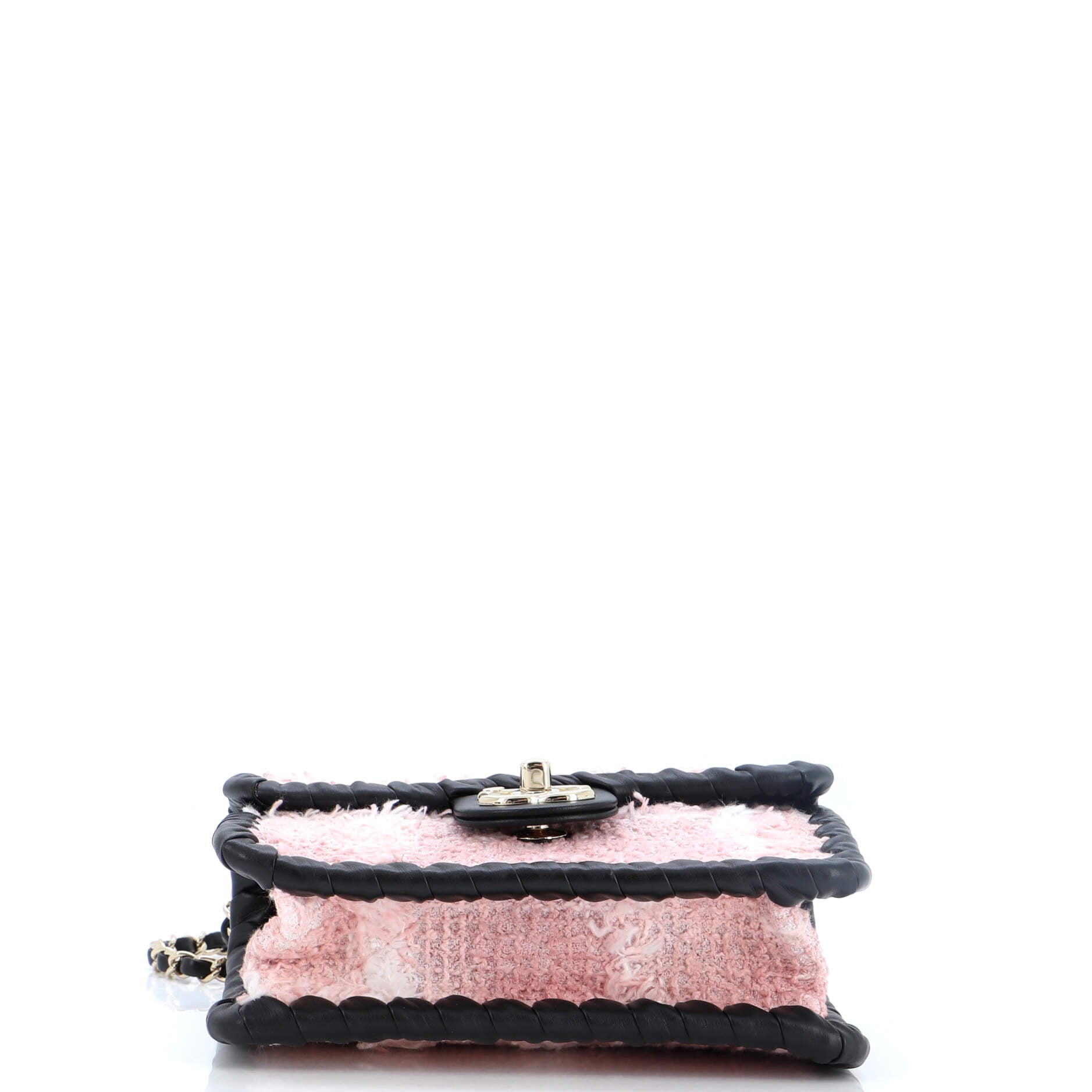 My Own Frame Flap Bag Quilted Tweed with Braided Calfskin Mini