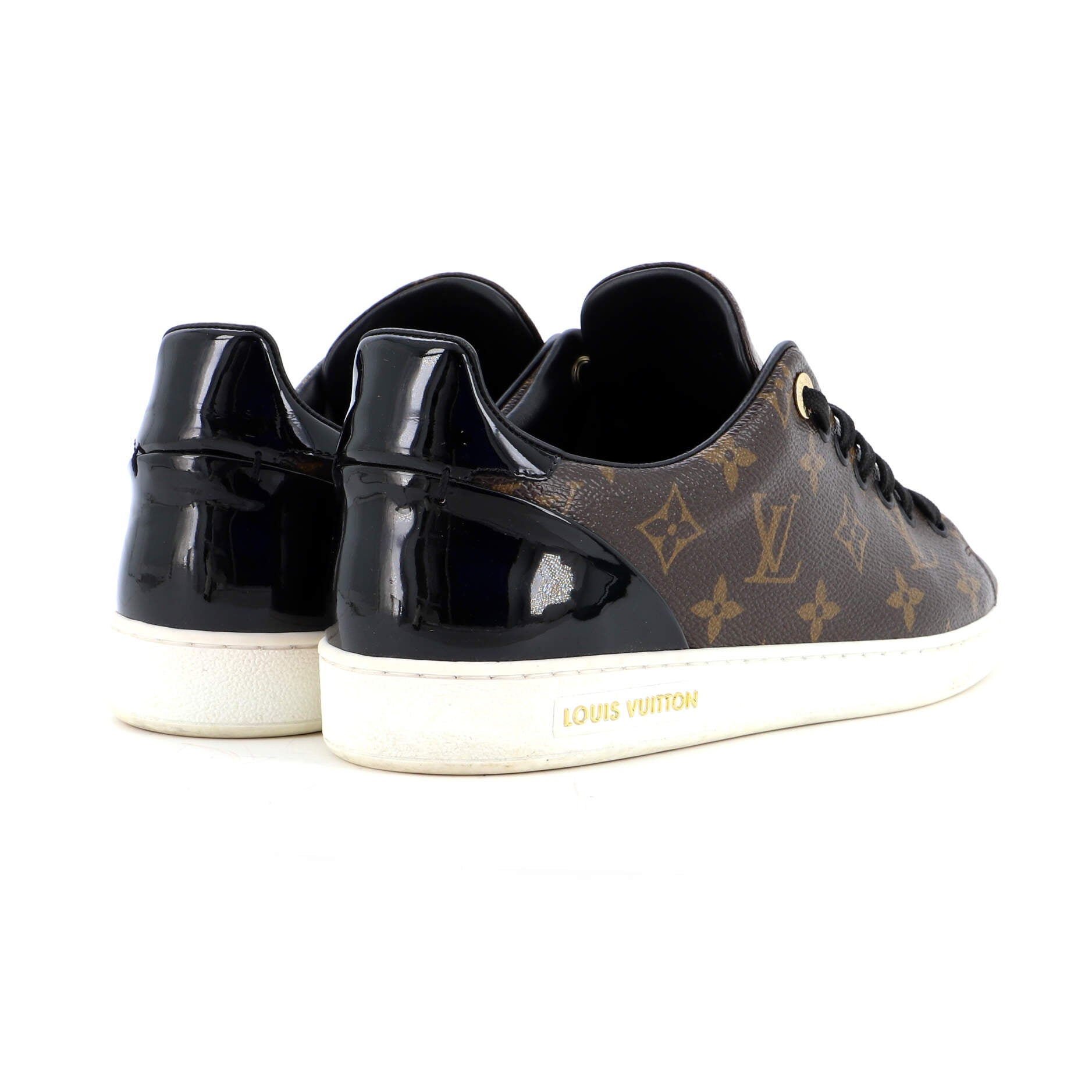 Women's FrontRow Sneakers Monogram Canvas with Patent