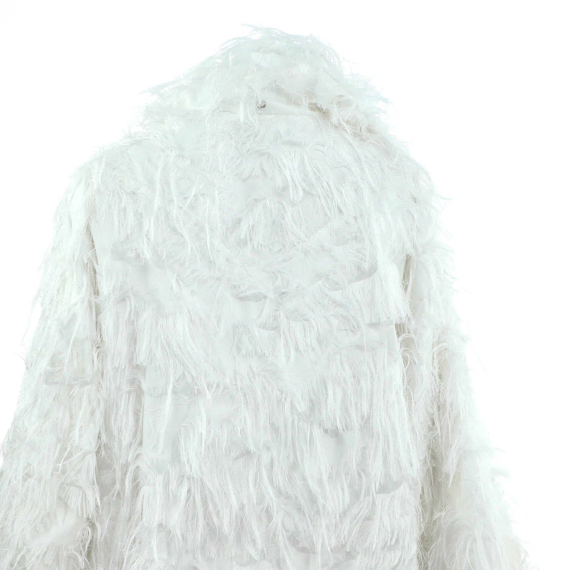 Women's Hooded Anorak Jacket Fringe Technical Fabric