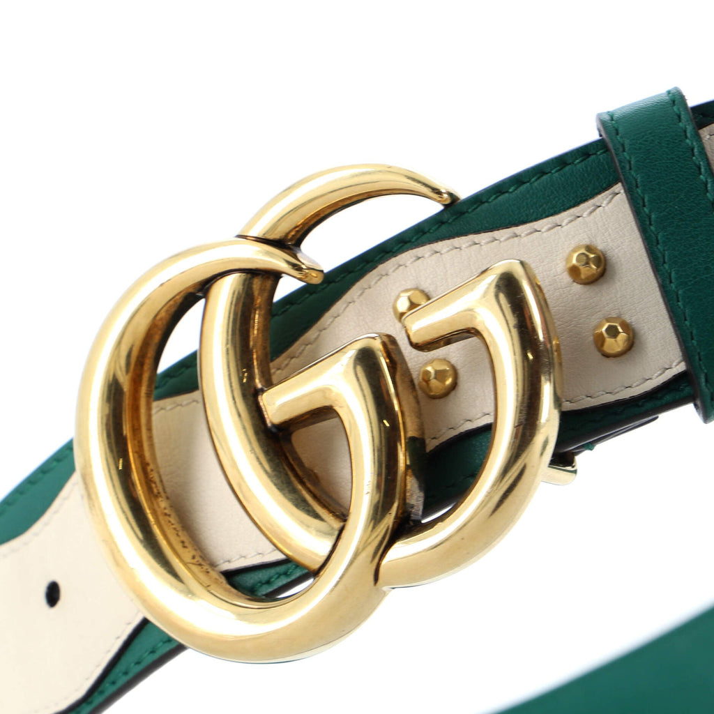 GG Marmont Belt Studded Leather Wide 75