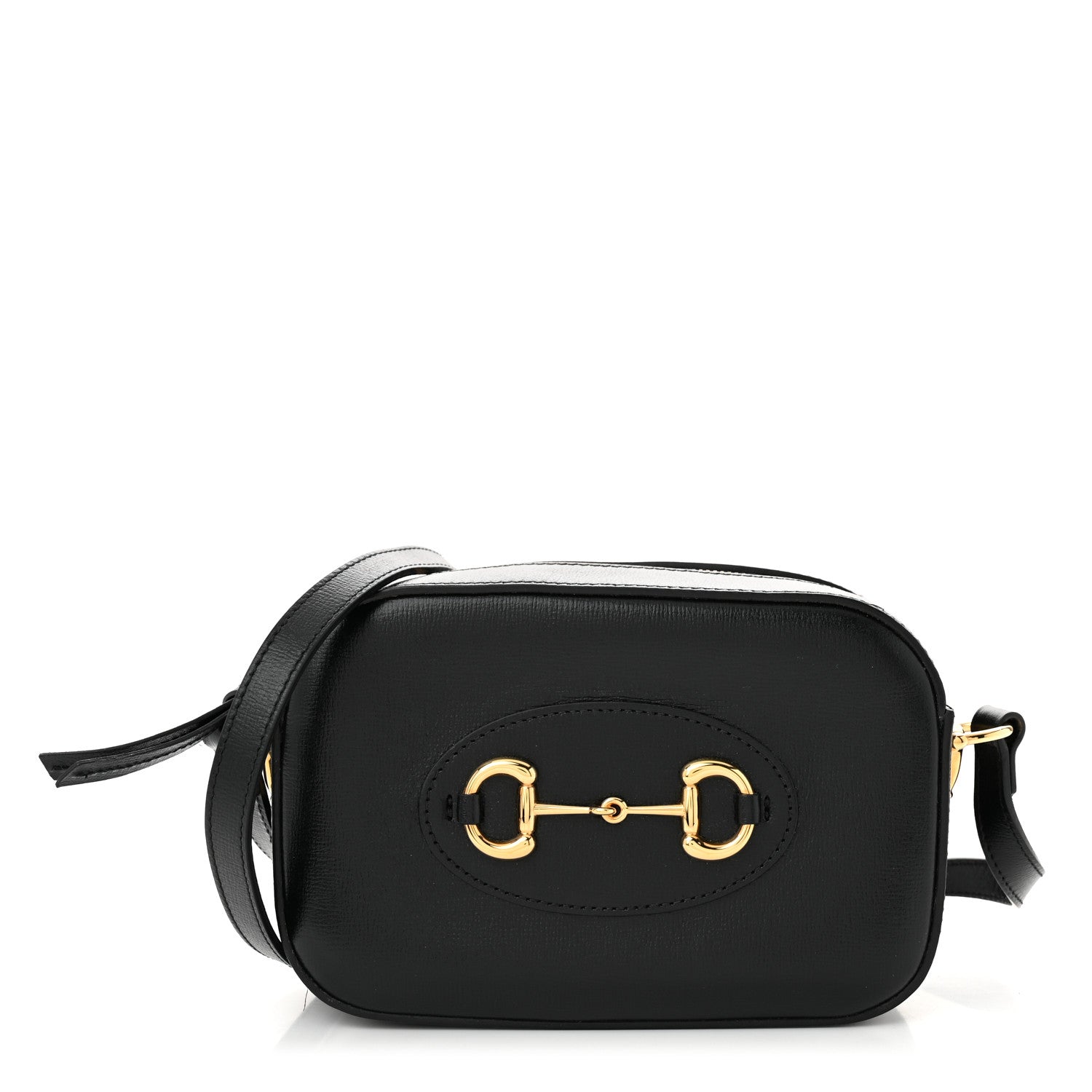 Calfskin Mini Horsebit 1955 Camera Shoulder Bag  Black