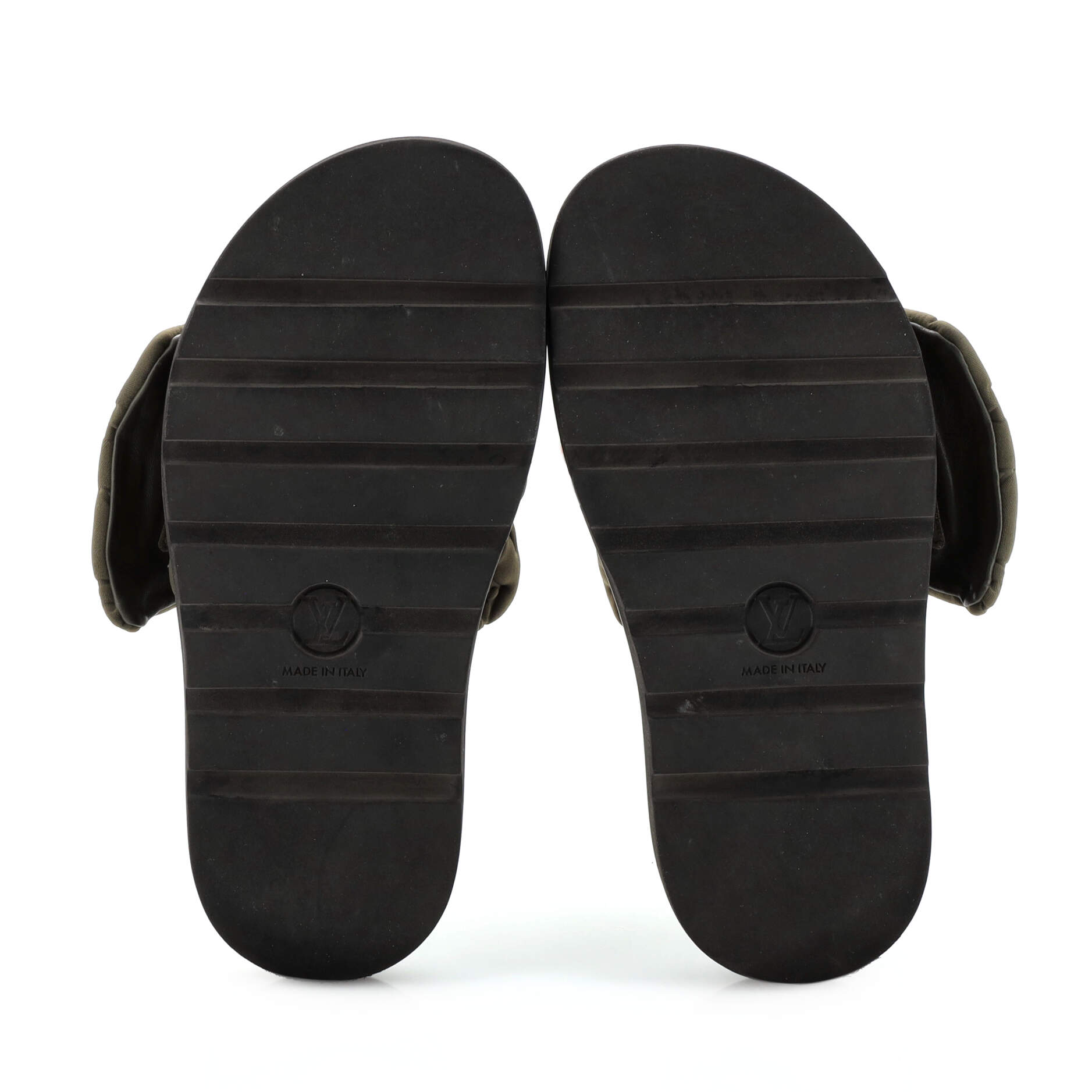Women's Pool Pillow Comfort Mule Sandals Monogram Puffer Fabric