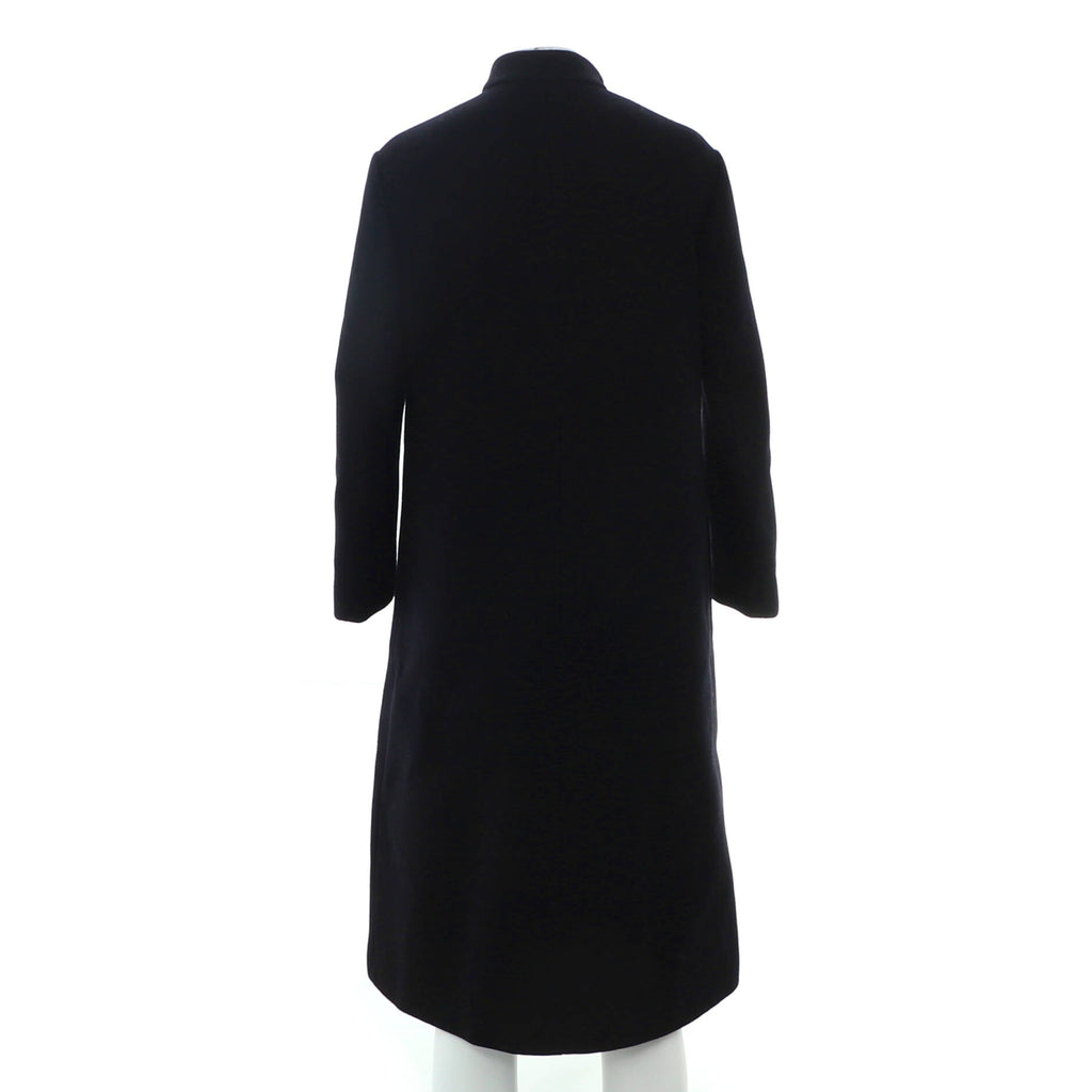 Women's Horsebit Stand Collar Peacoat Wool Blend