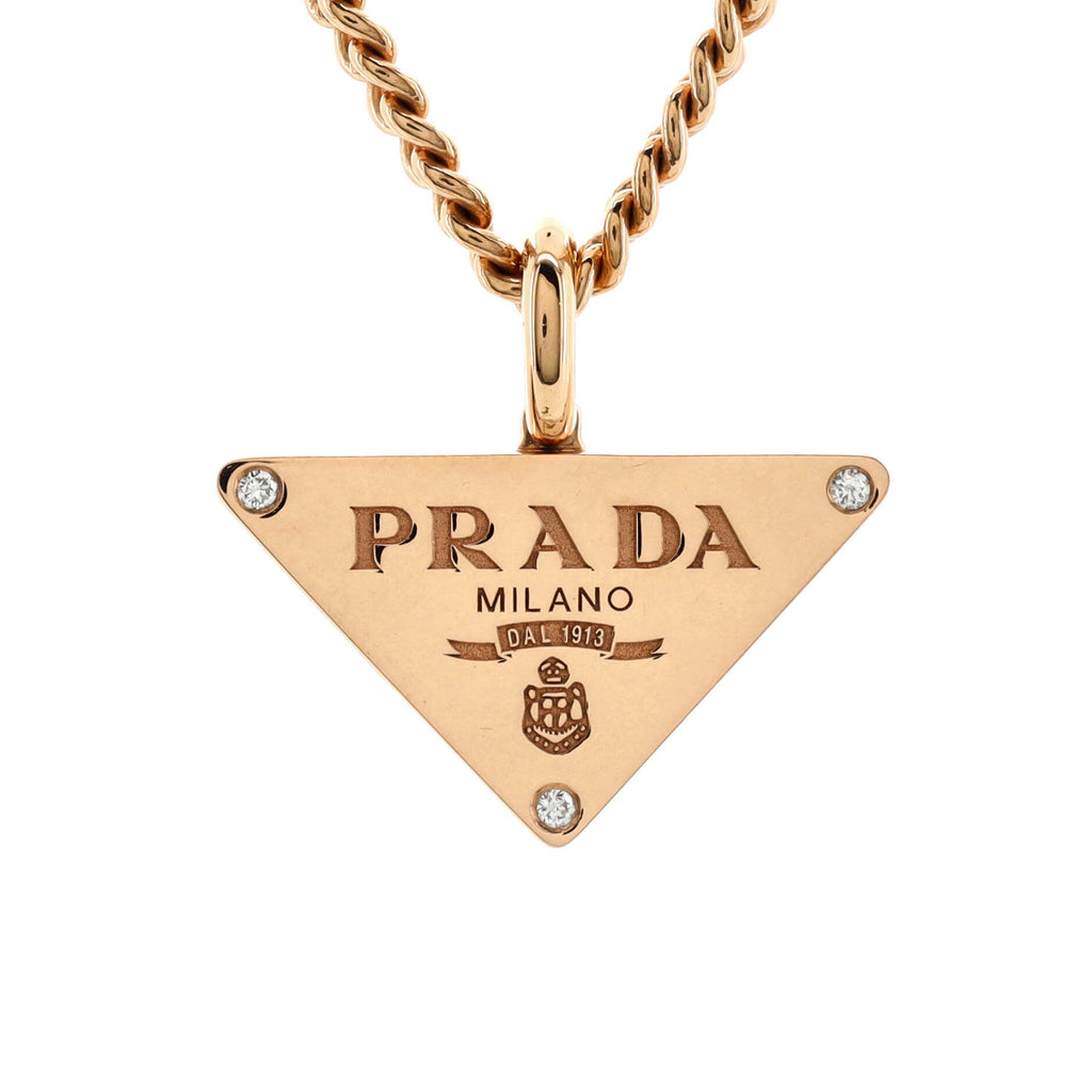 Eternal Gold Pendant Necklace 18K Rose Gold with Diamonds