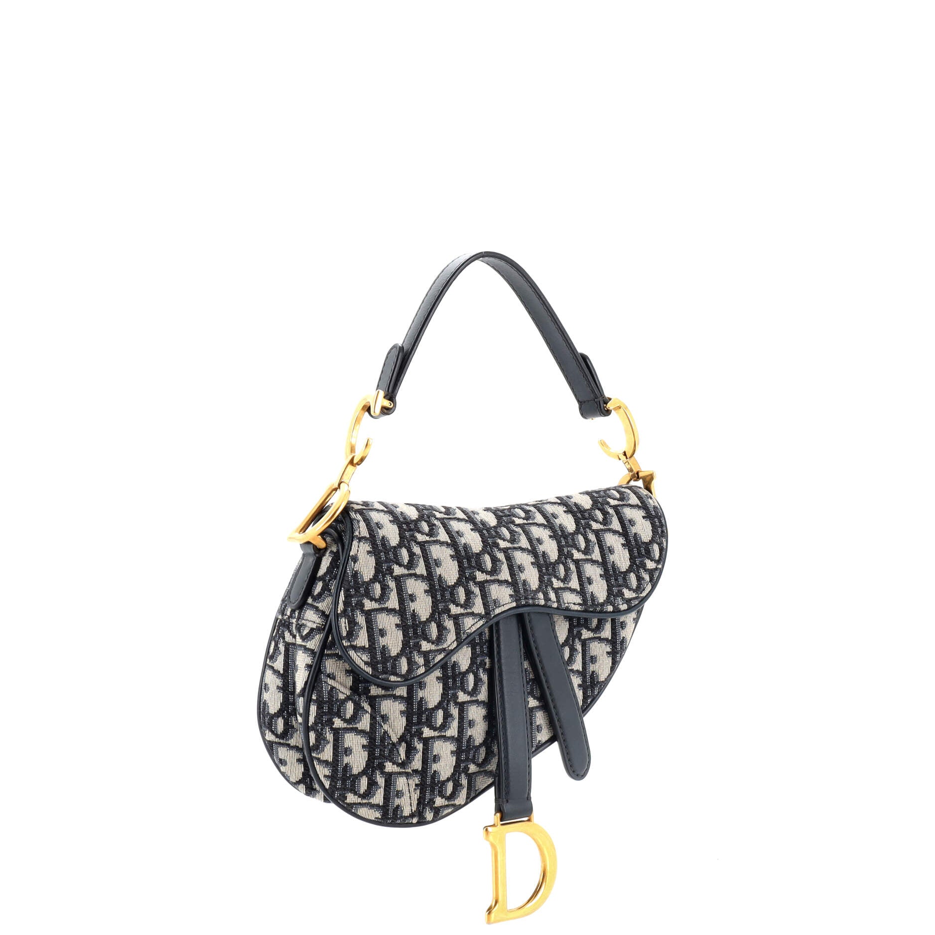 Saddle Handbag Oblique Canvas Mini