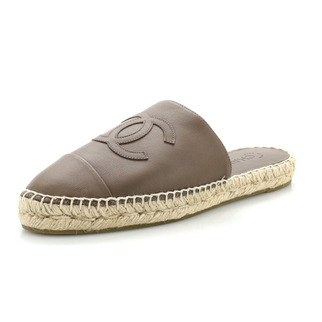 Women's CC Mule Espadrilles Leather