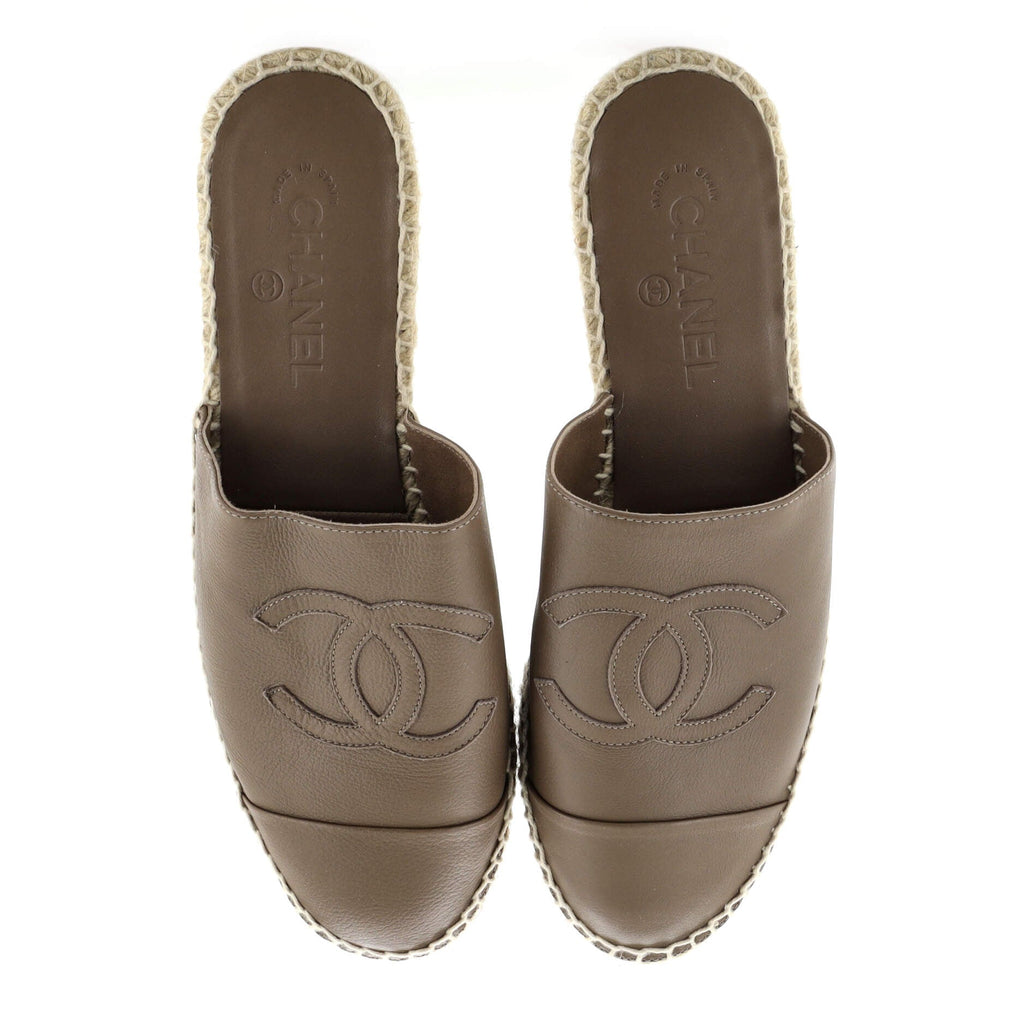 Women's CC Mule Espadrilles Leather