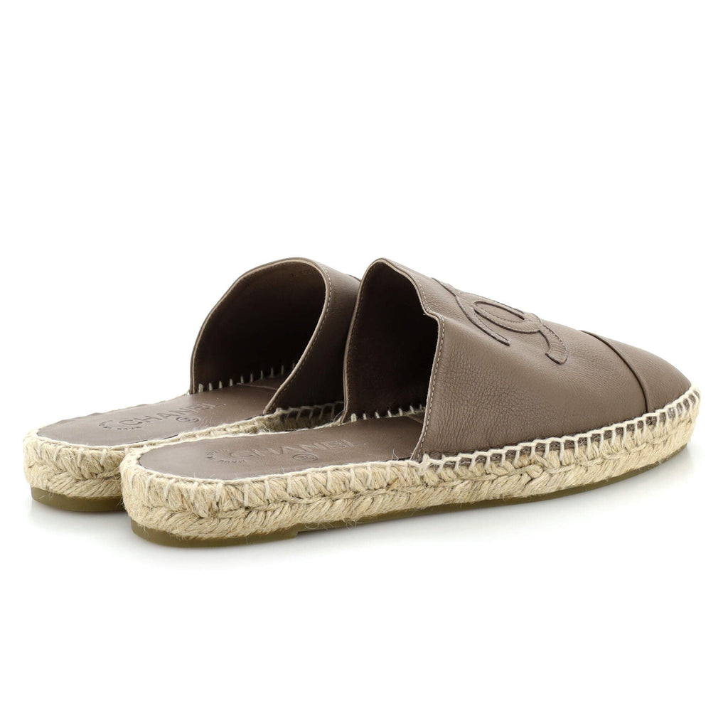 Women's CC Mule Espadrilles Leather