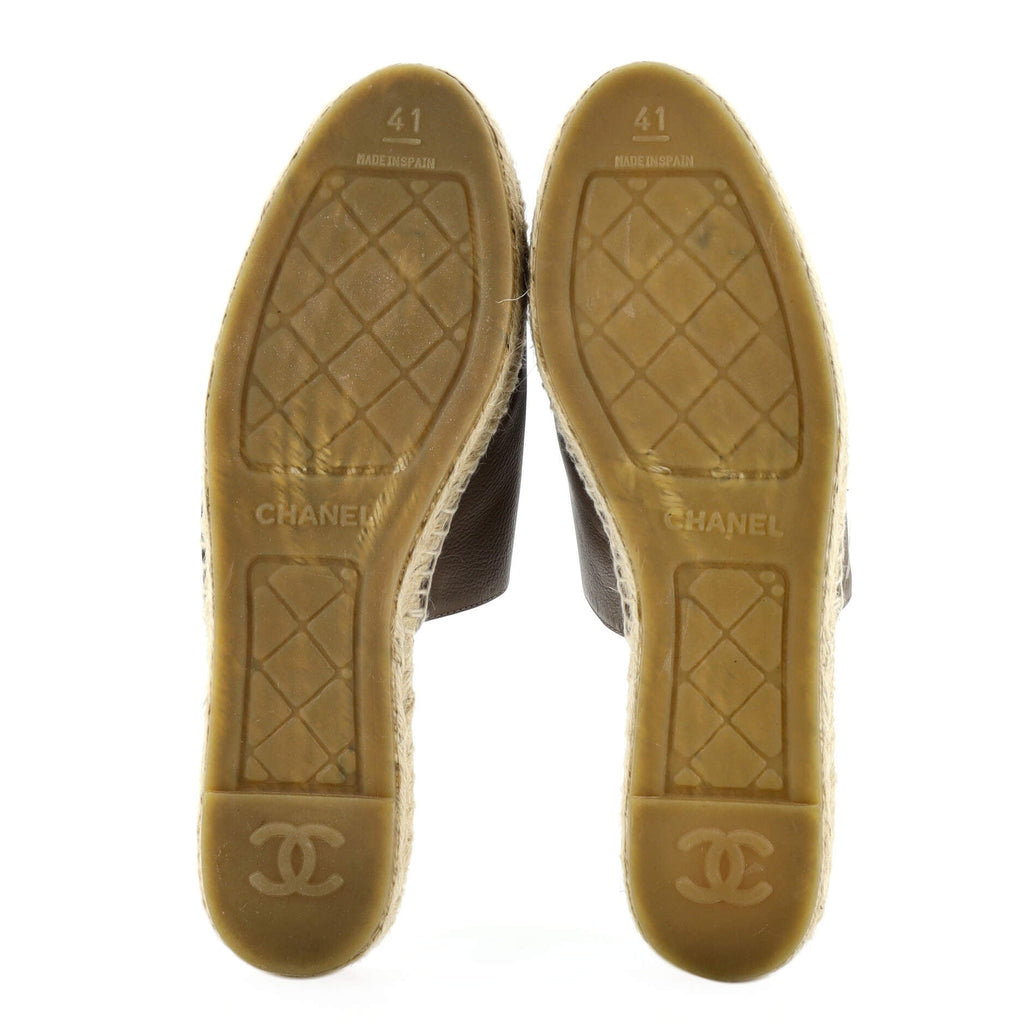 Women's CC Mule Espadrilles Leather