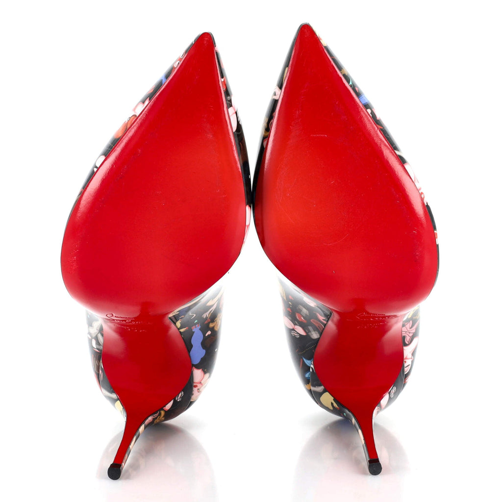 Women's Hot Chick Pumps Printed Patent 100