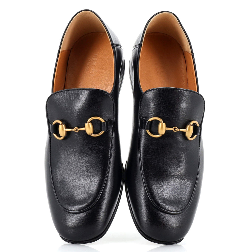 Women's Horsebit Mid-Heel Loafers Leather