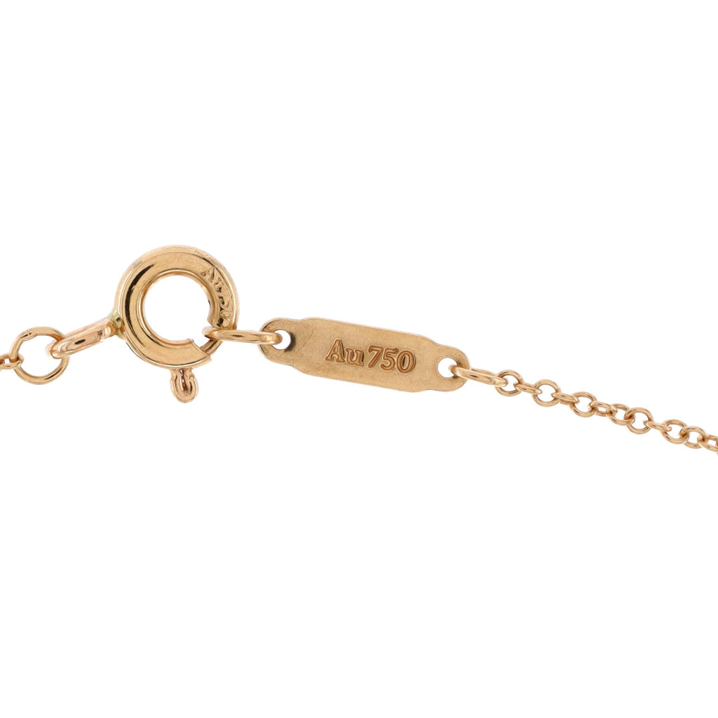 Circlet Pendant Necklace 18K Rose Gold with Diamonds Mini