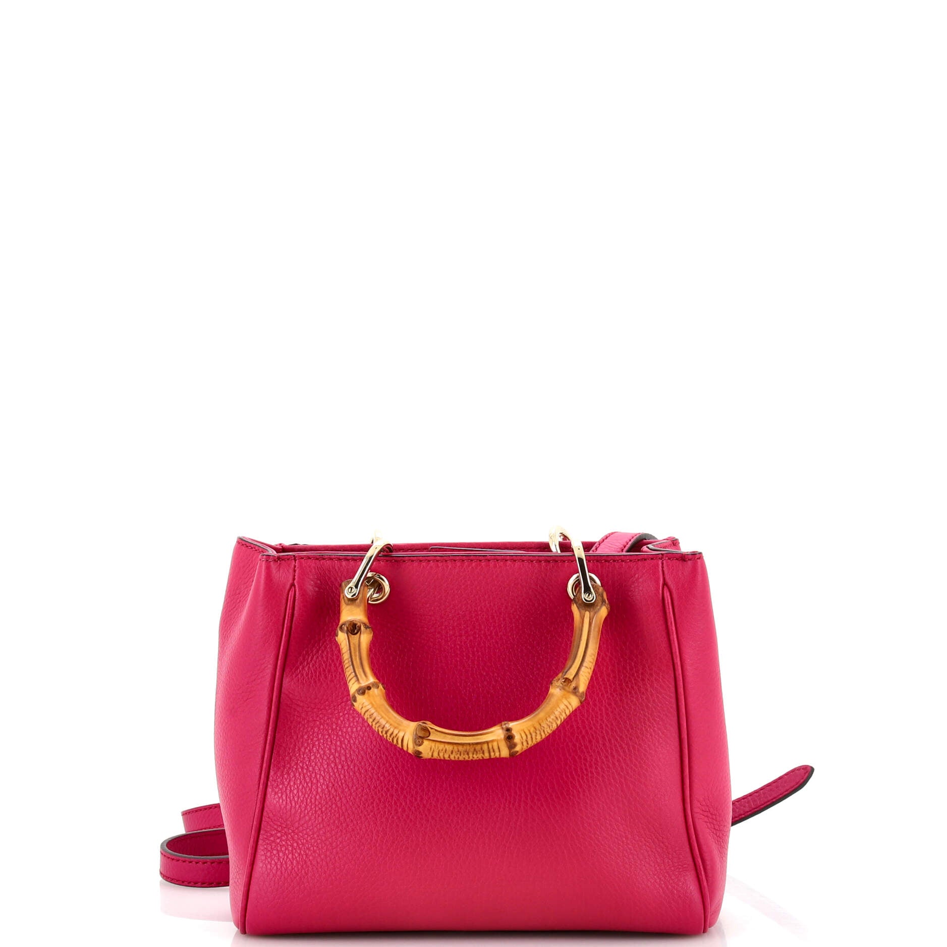 Bamboo Shopper Tote Leather Mini