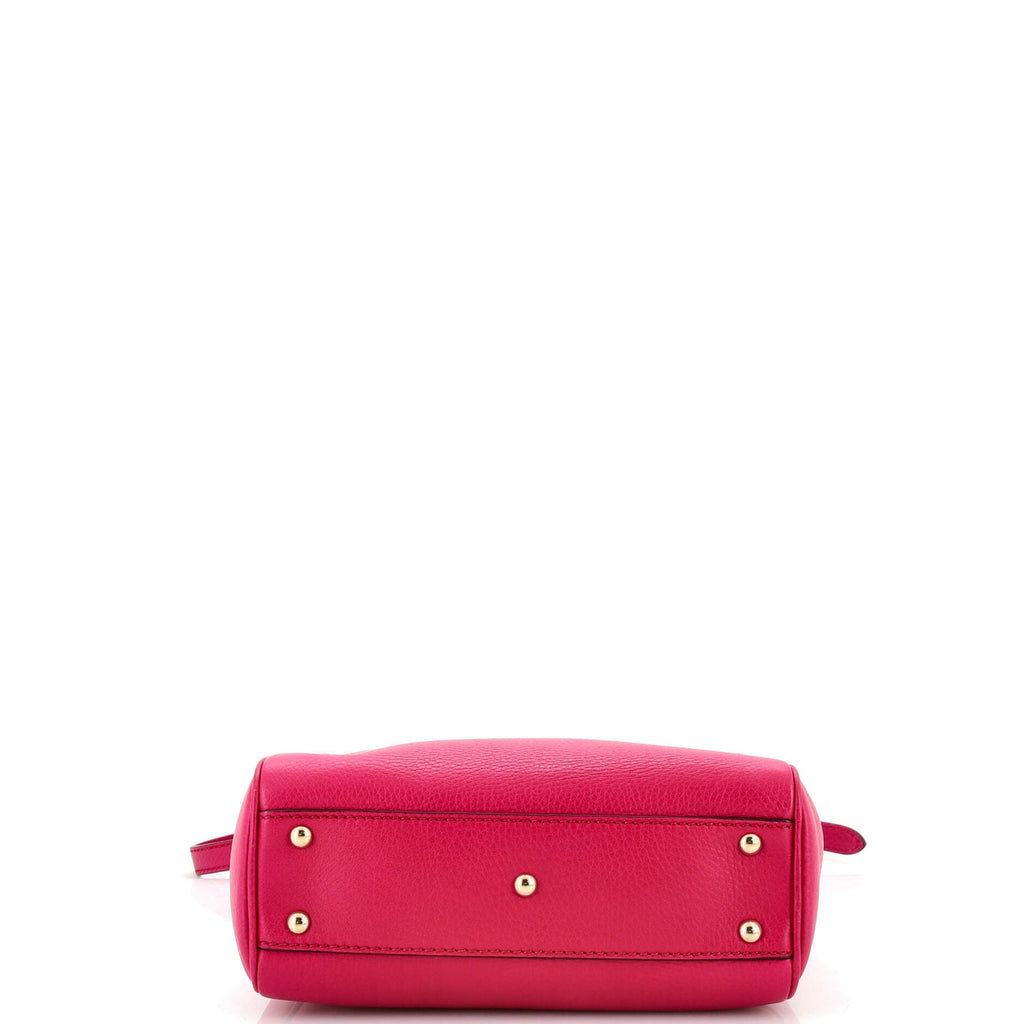 Bamboo Shopper Tote Leather Mini