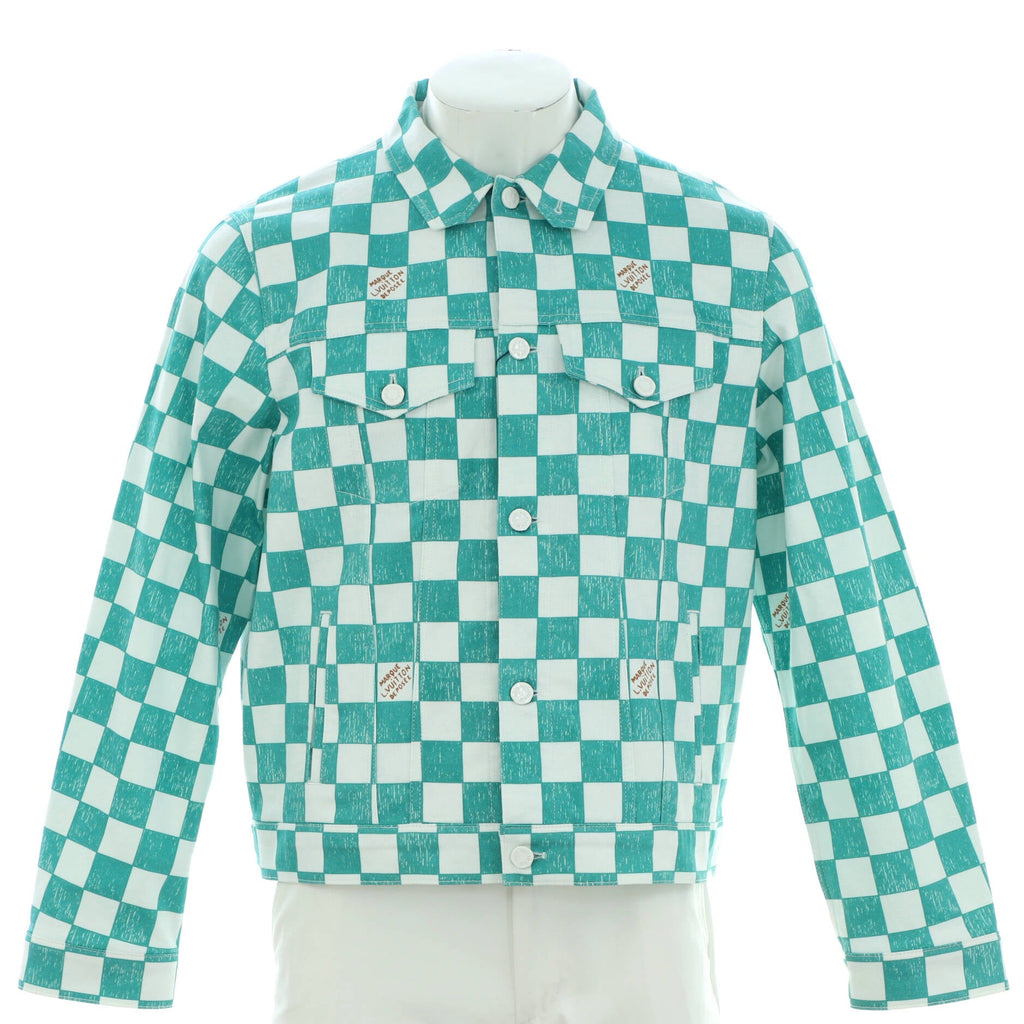 Men's Trucker Jacket Damier Denim