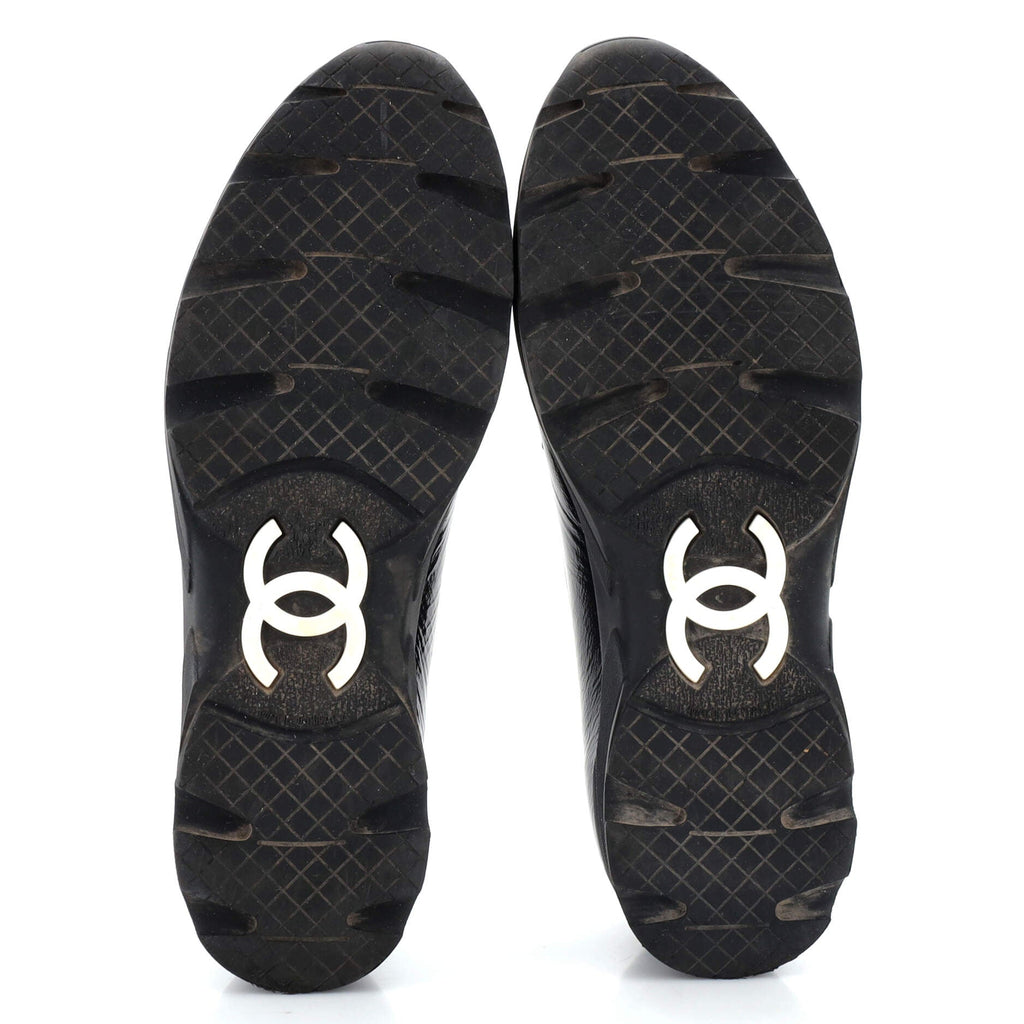 Women's CC Mary Jane Rubber Sole Flats Leather