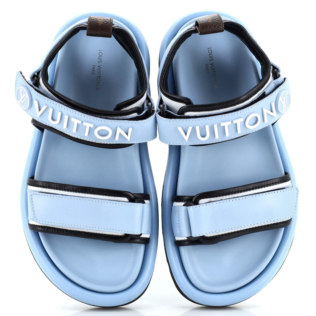 Women's Pool Pillow Flat Comfort Sandals Leather